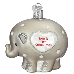 Baby's 1st Elephant Ornament