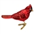 Shiny Red Northern Cardinal Ornament