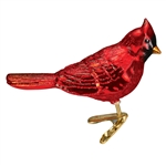 Shiny Red Northern Cardinal Ornament