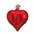 Large Matte Red Heart Ornament