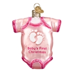 Pink Baby Onesie Ornament