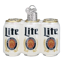 Miller Lite Six Pack Ornament