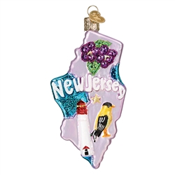 State Of New Jersey Ornament