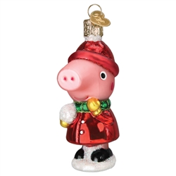 Peppa Pig With Snowball Ornament